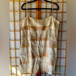 Aeropostal. X-Large. Cream and gray. Plaid dress.